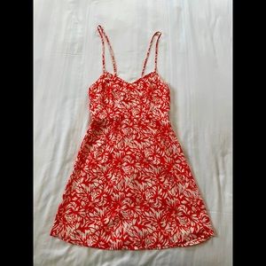 Lulu’s Red Tropical Mini Dress